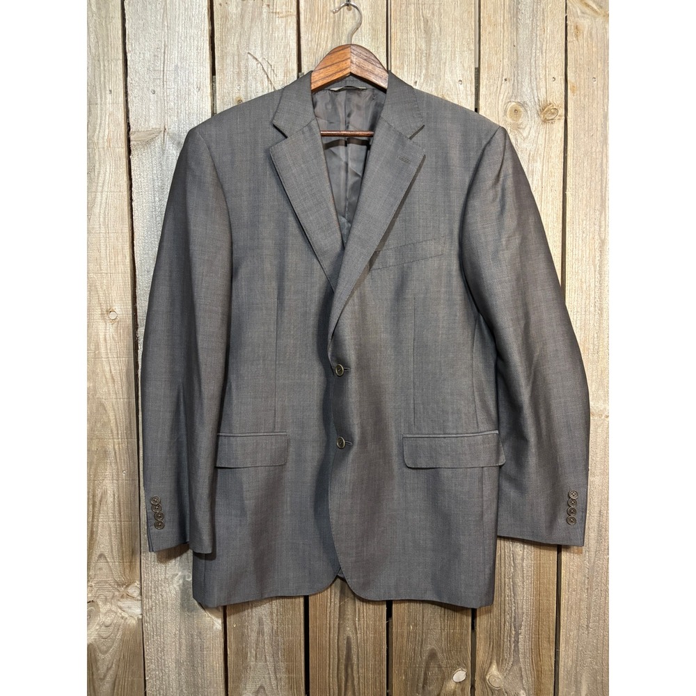 Canali Italy Travel Blazer Sport Coat Gray 2 Button Kositchek's Mens Jacket
